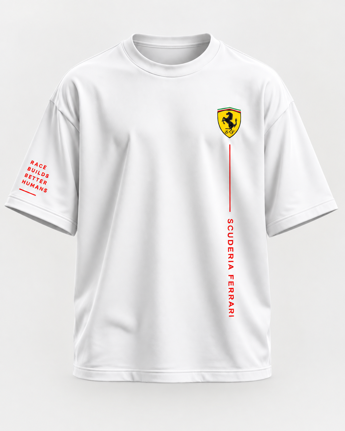 Ferrari Legacy Rear Graphic Tee – Performance Edition