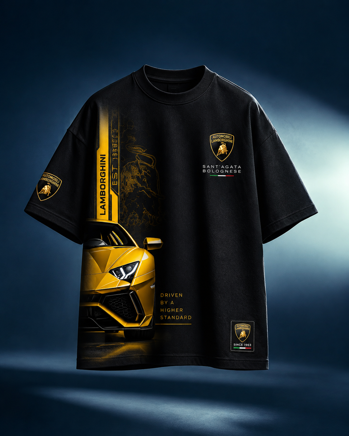 Lamborghini Inspired Oversized T-Shirt